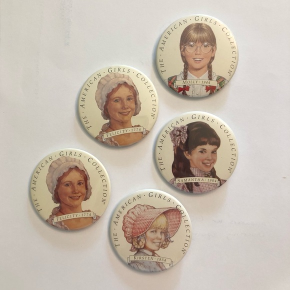 AMERICAN GIRL DOLL pin button set - Picture 1 of 2